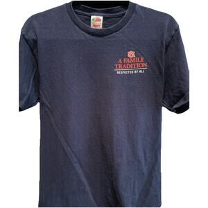 Auburn A Family Tradition Navy Tshirt Size Medium Fruit Of The Loom